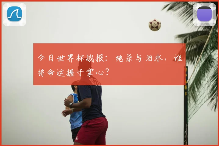 今日世界杯战报:绝杀与泪水,谁将命运握于掌心?